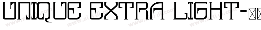 Unique Extra Light字体转换